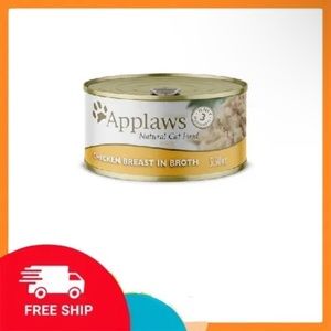 (24 CANS) Applaws Additive Free Cat Food 5.5oz Chicken Breast in Broth